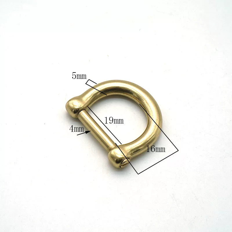 Solid Brass Japanese Style Horseshoe Buckle