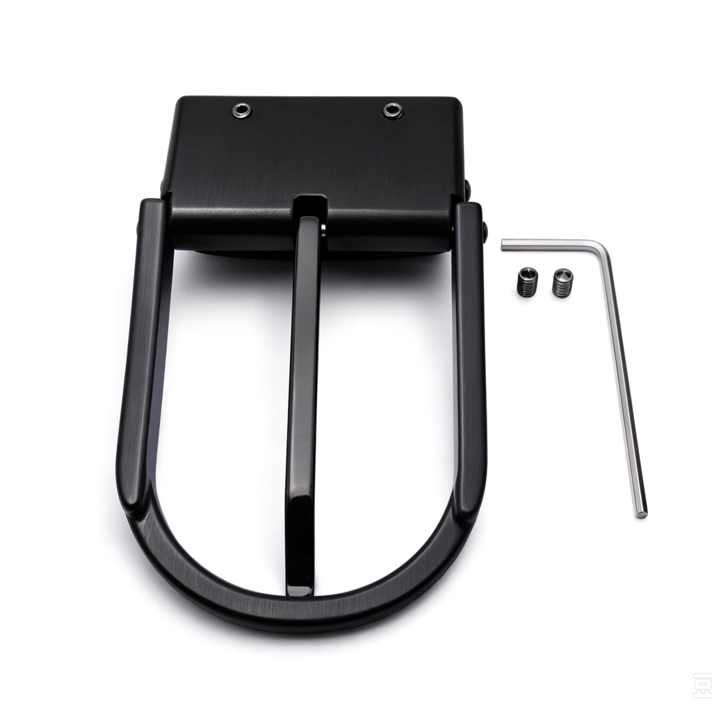 D Shape Rotatable Reversible Belt Buckle for Men, 39mm Single Prong Belt Replacement Buckle