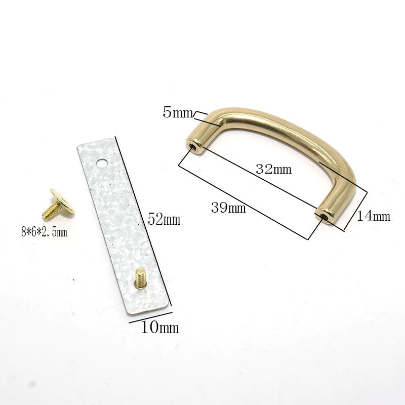 Solid Brass Arch Buckle