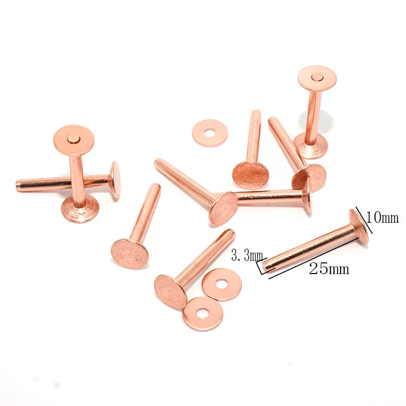 Copper Western Double Cap Rivet