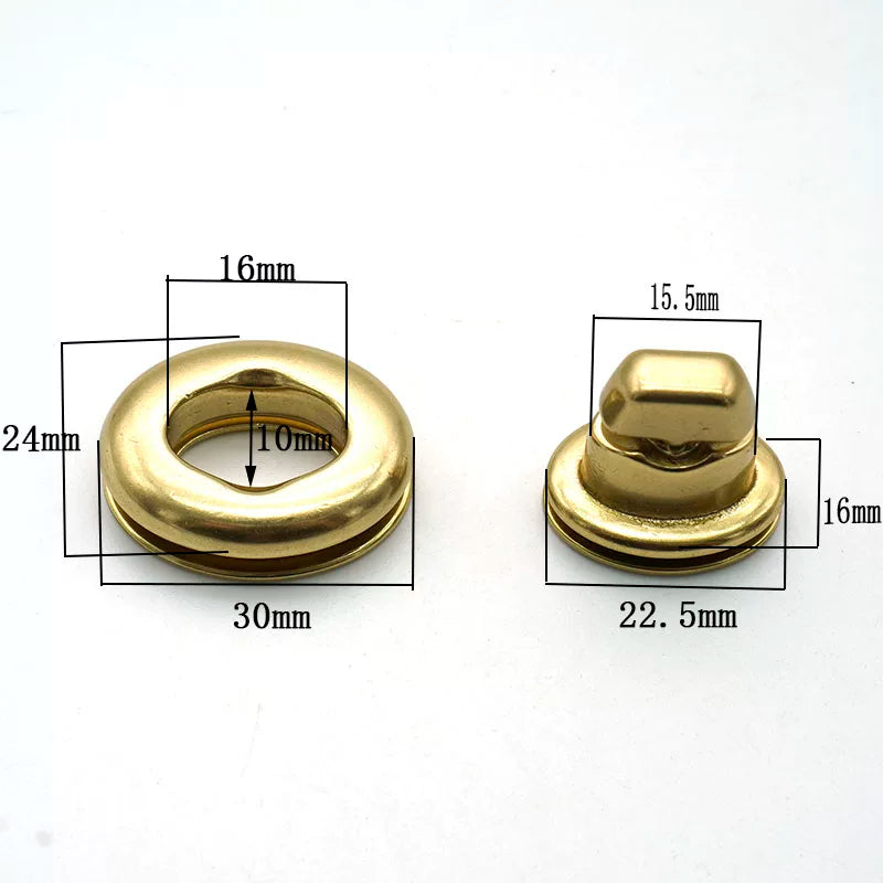 Solid Brass Twist Lock for 16mm Strap