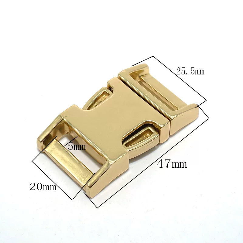 Solid Brass Side Release Buckle