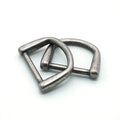 Antique Silver Plated Vintage Solid D-Ring