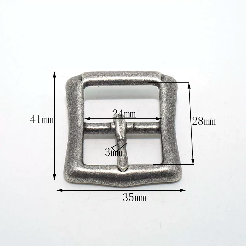Solid Brass Antique Silver Plated Vintage Tri-Glide Pin