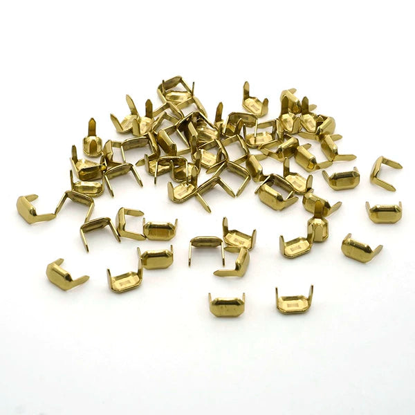 Solid Brass Prong Stud