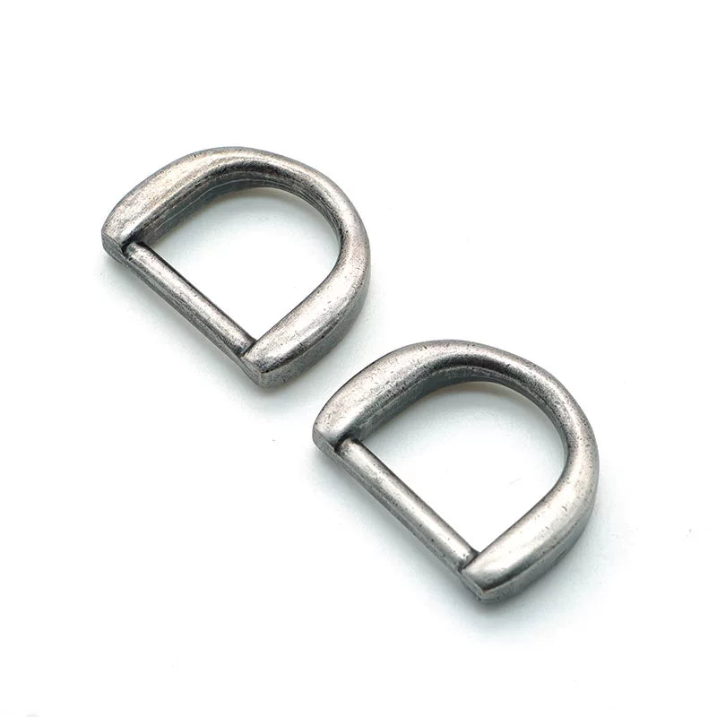 Antique Silver Plated Vintage Solid D-Ring
