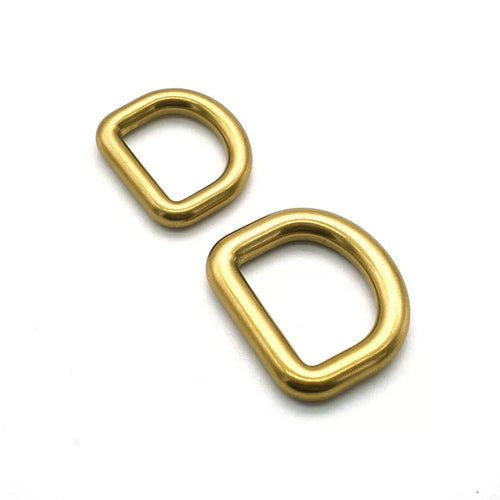 Solid Brass Antique Bronze Seamless Heavy Duty D-Ring