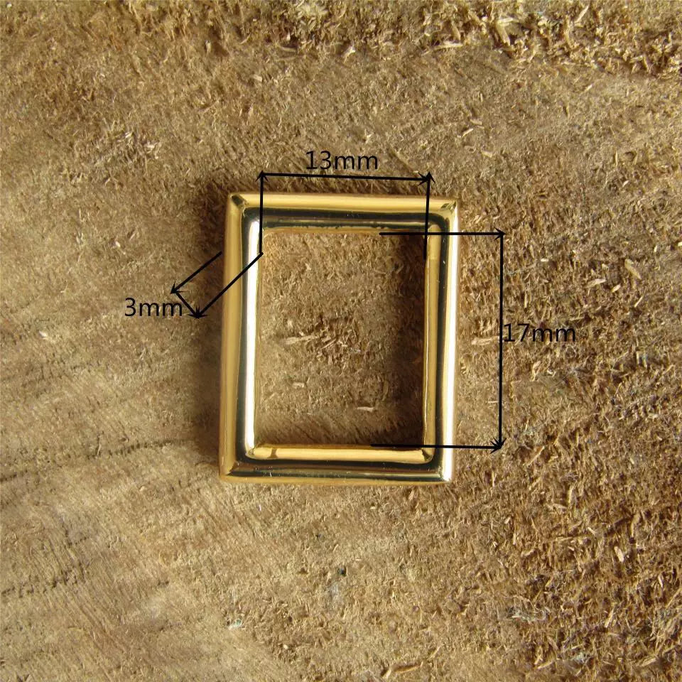 Solid Copper Rectangle Ring