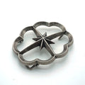 Solid Copper Antique Silver Plated Vintage Belt Buckle for 38mm Strap