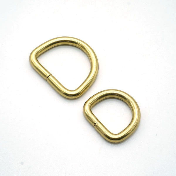 Solid Copper Open D-Ring 10 Pcs
