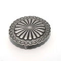 Solid Copper Thick Silver Plated Belt Buckle