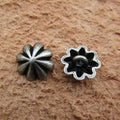 Solid Copper Vintage Floral Button