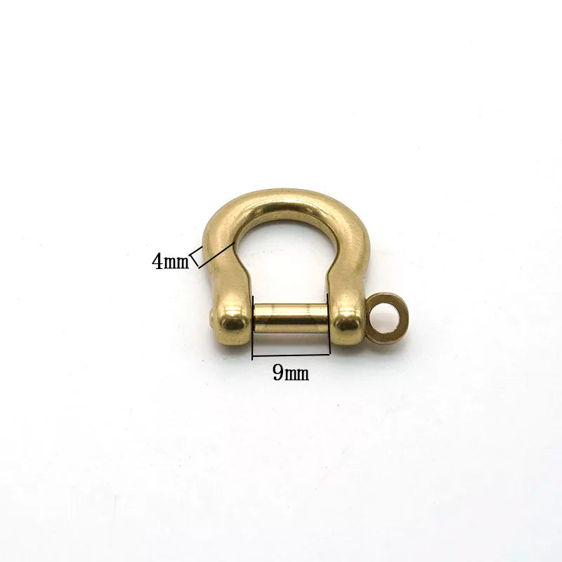 Solid Brass Japanese Style Horseshoe Buckle 15mm