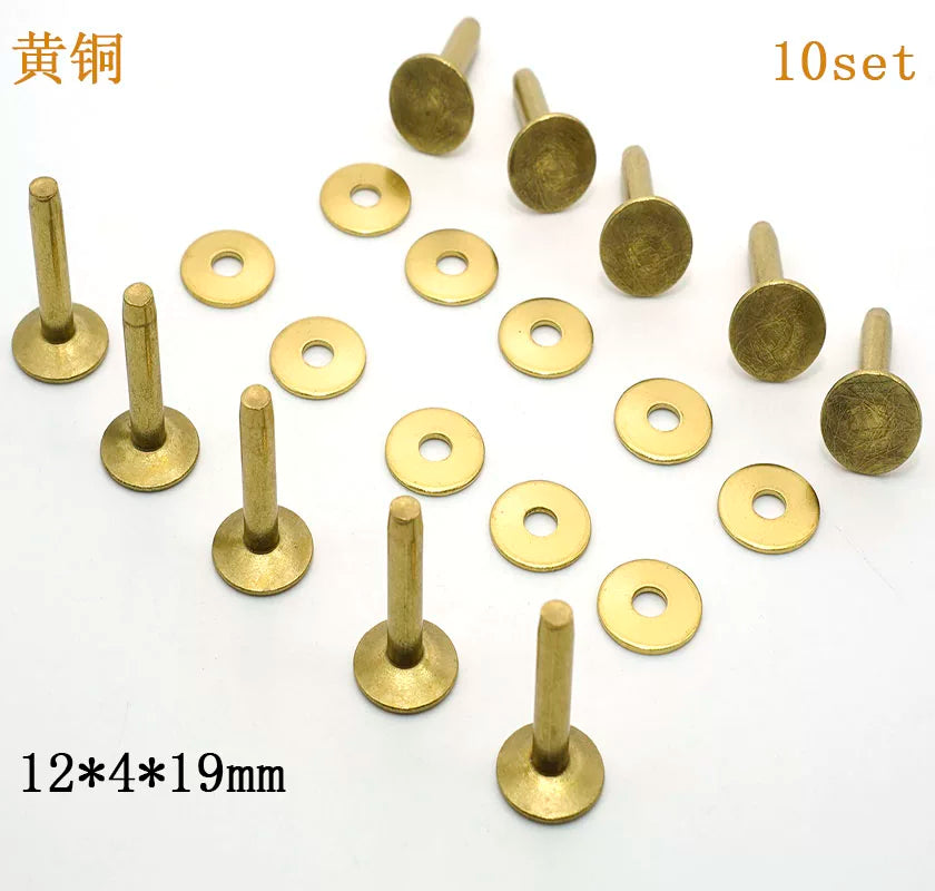 Solid Brass Western Permanent Rivet