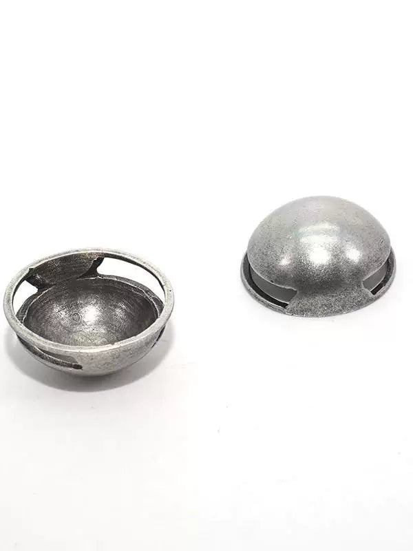Solid Brass Antique Silver Plated Rivet 25mm