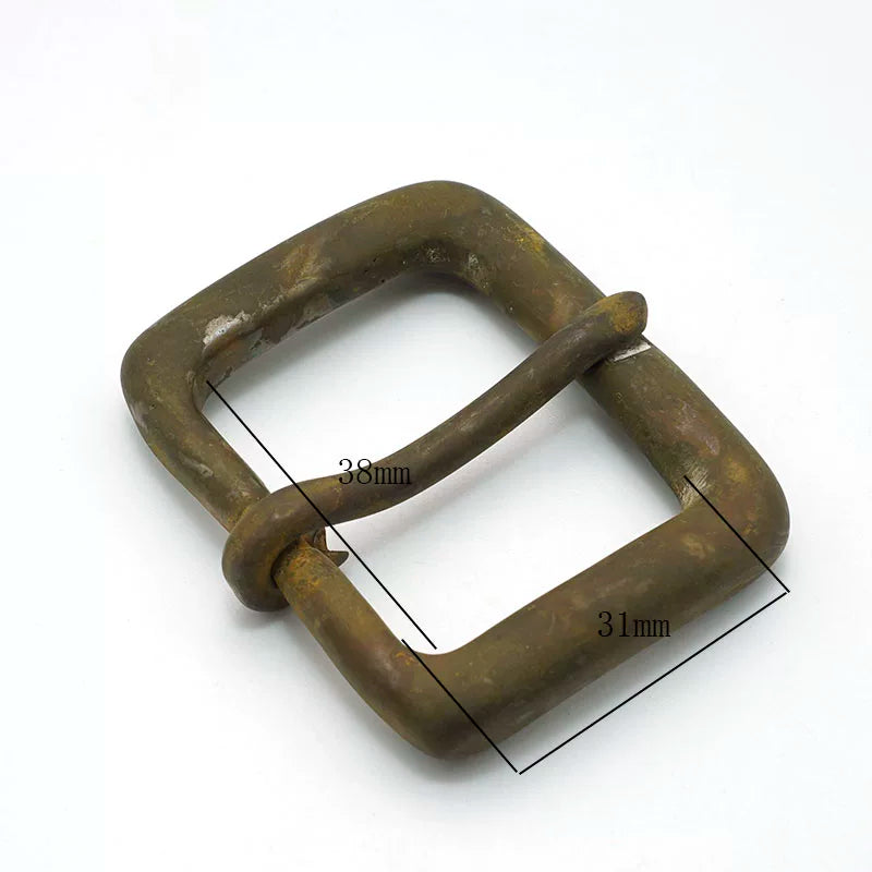 Solid Brass Vintage Pin Buckle for 38mm Strap