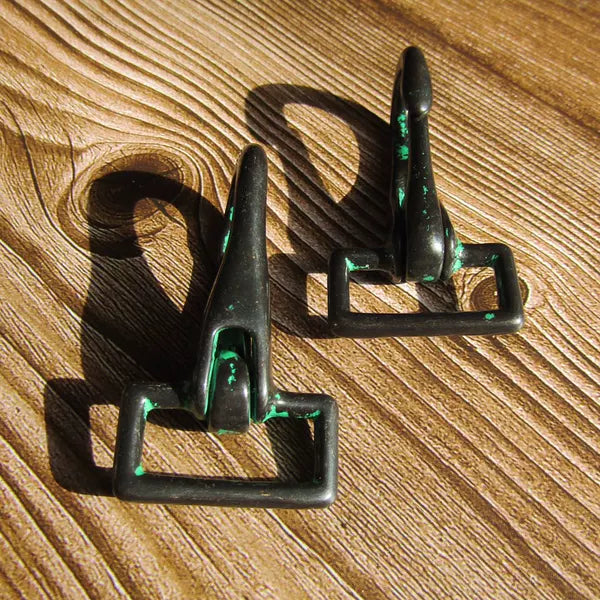 Solid Copper Oxidized Vintage Snap Hook for 25mm Strap