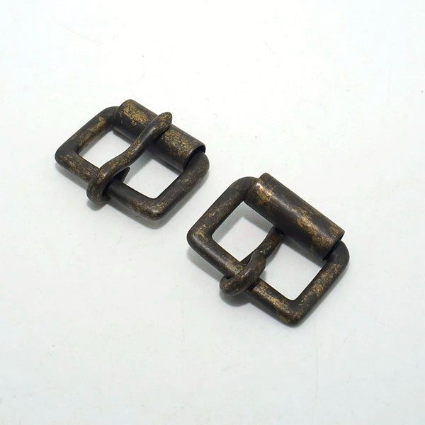 Solid Brass Antique Bronze Vintage Roller Buckle