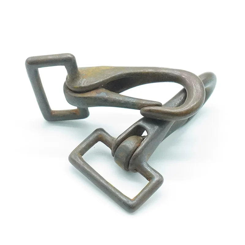 Solid Copper Oxidized Vintage Snap Hook for 25mm Strap
