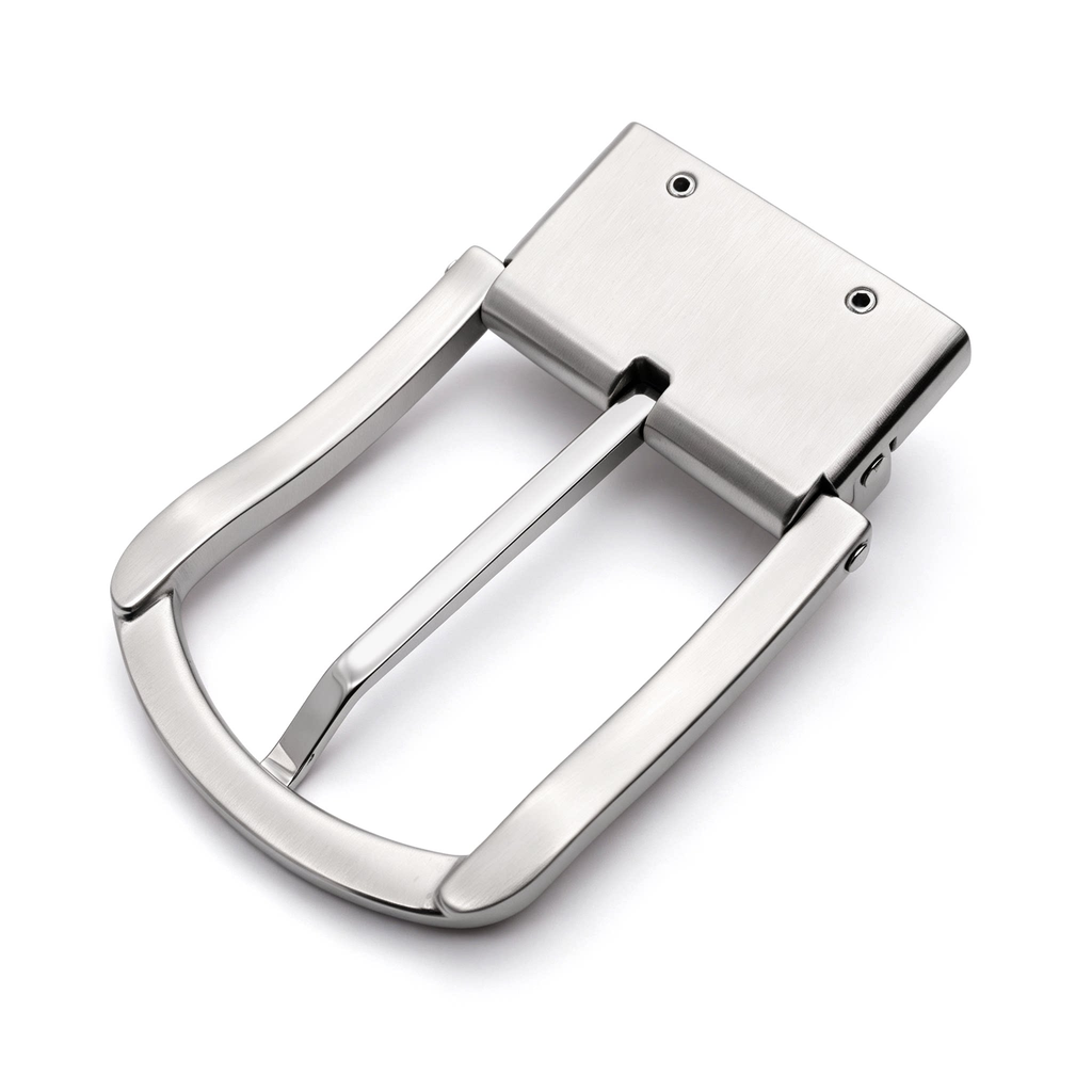 Men's Rotatable Reversible Pin Belt Buckle, 38.5mm Inner Width, Classic Rectangle D Frame Metal Belt Buckle Replacement, Silver / Gold / Matte Black