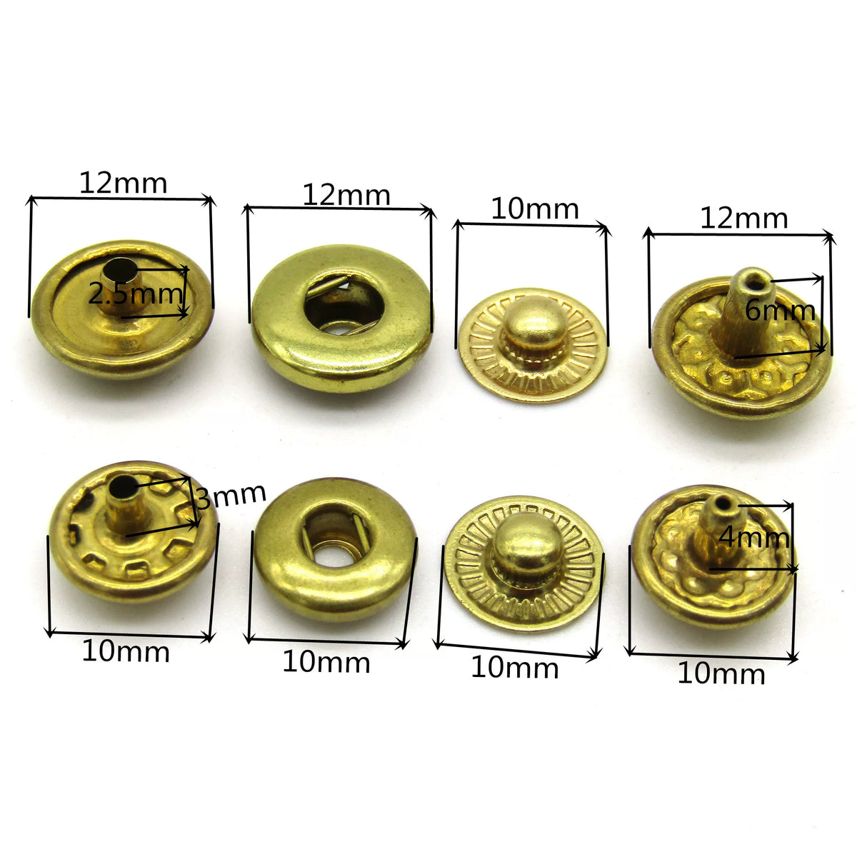 Solid Copper Snap Fastener