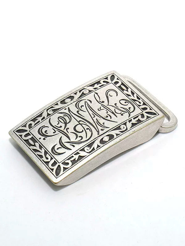 Solid Brass Silver Plated Belt Buckle for 25mm Strap