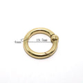 Solid Brass Open Keychain 2 Pcs