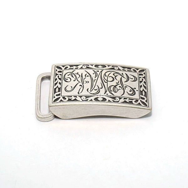 Solid Brass Silver Plated Belt Buckle for 25mm Strap
