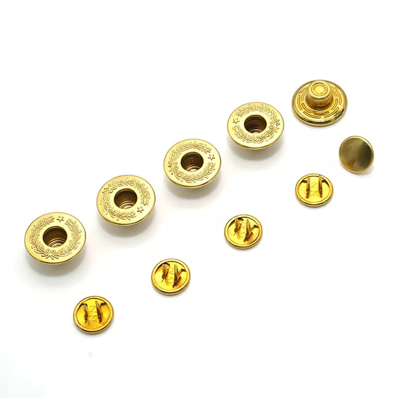 Solid Copper Vintage Coat Button 17mm