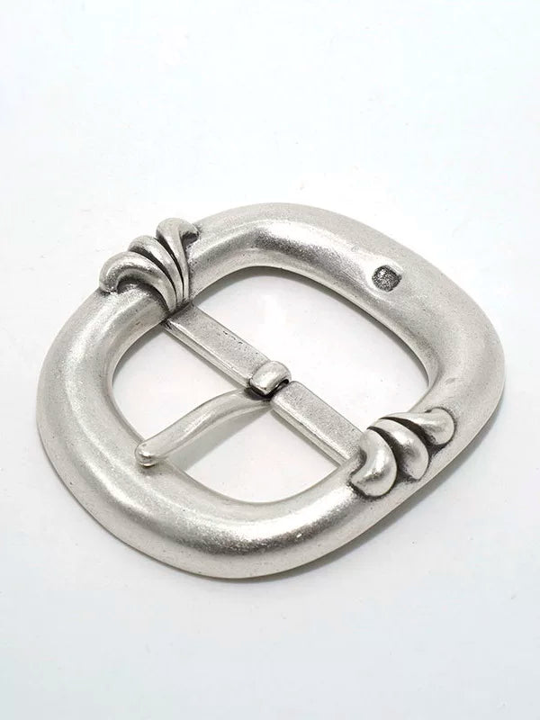 Solid Brass Silver Plated Vintage Pin Buckle
