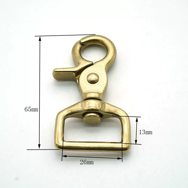 Solid Copper Oxidized Keychain