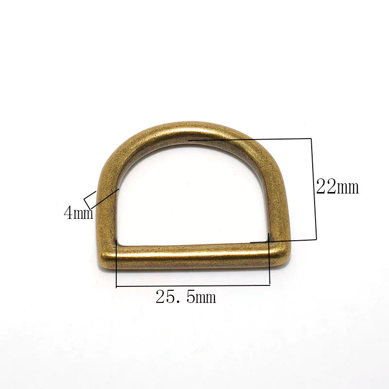 Solid Brass Seamless D-Ring