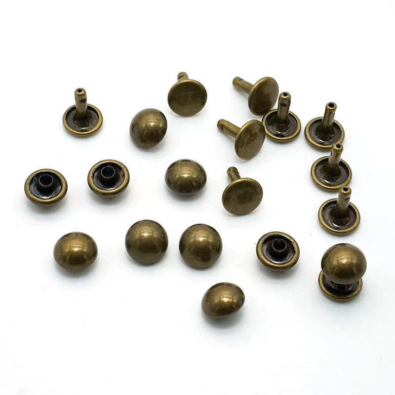Solid Brass Double Cap Rivet