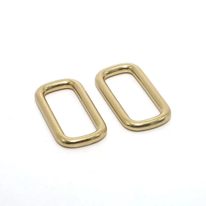 Solid Brass Rectangle Ring
