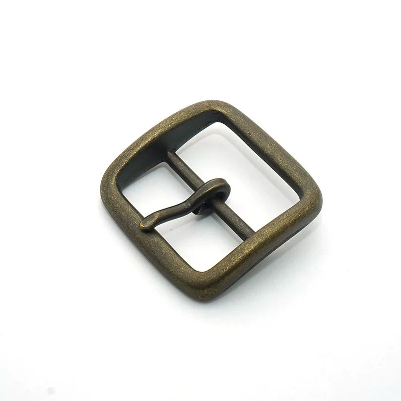 Solid Copper Antique Bronze Men's Pin Buckle