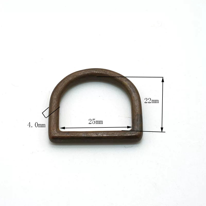 Solid Brass Seamless D-Ring