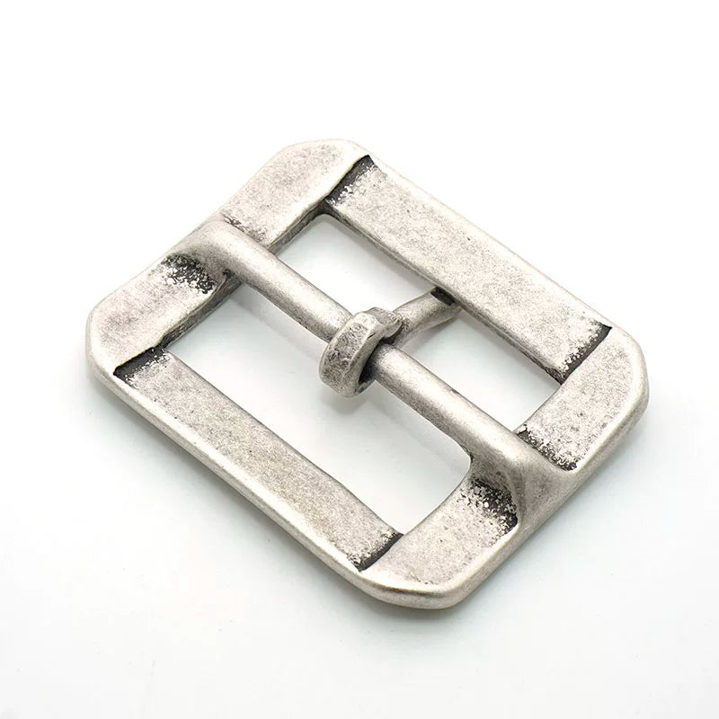 Solid Brass Antique Silver Plated Western Tri-Glide Pin for 44mm Strap