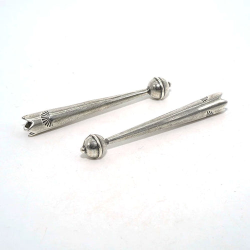 Solid Brass Antique Silver Plated Cord Lock