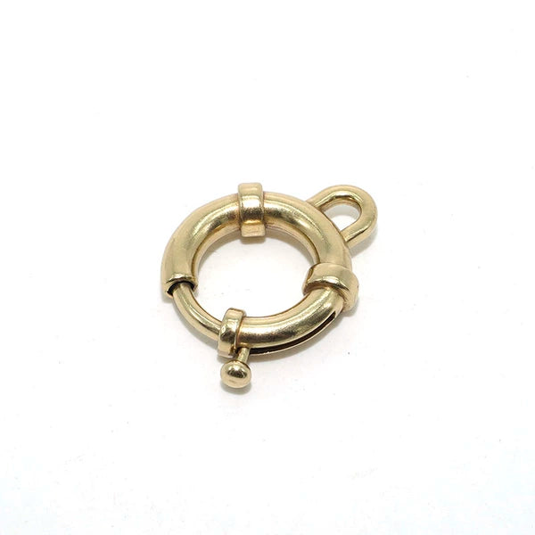 Solid Brass Open Keychain