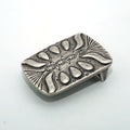Solid Copper Silver Plated Vintage Patterned Tri-Glide
