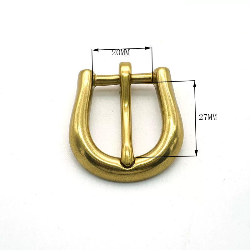 Solid Copper Antique Bronze Women's Pin Buckle
