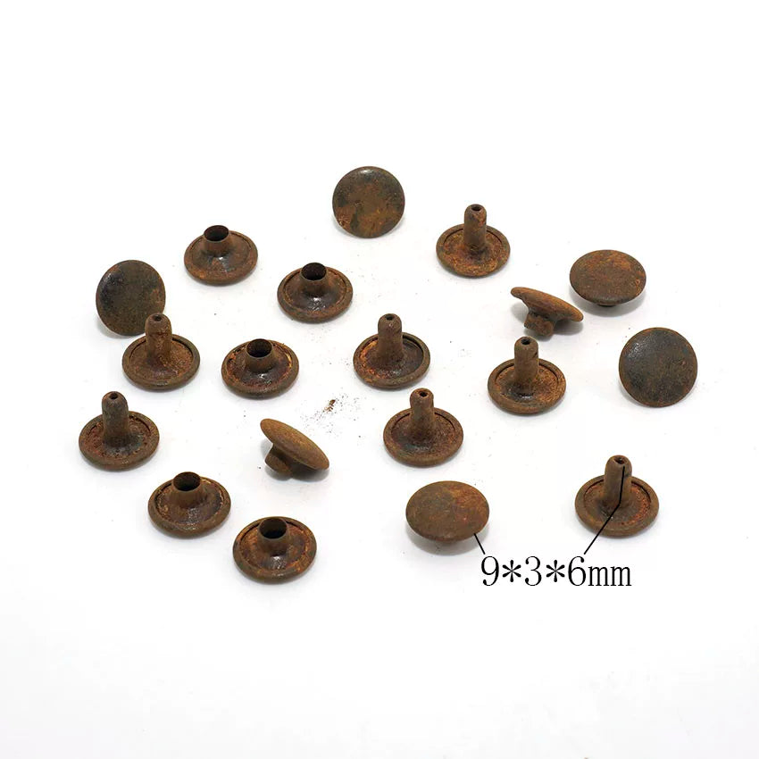 Solid Copper Vintage Button