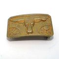 Solid Brass Oxidized Vintage Men's Belt Buckle