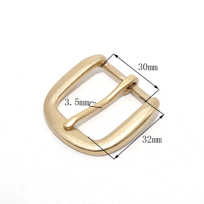 Solid Brass Pin Buckle 30mm