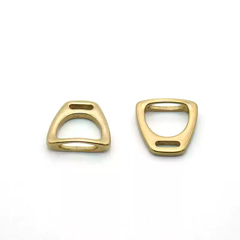 Handbag Bag Hardware Solid Copper Decorative Horse 镫 Buckle Eco-friendly Brass Handbag D Ring Handle Ring 拎 Ring