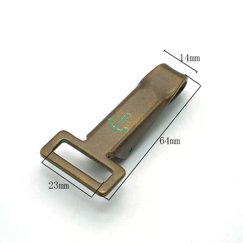 Solid Copper Vintage Keychain