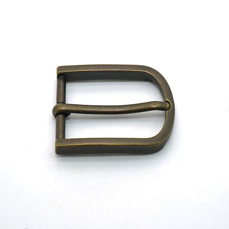 Solid Copper Antique Bronze Pin Buckle 32mm