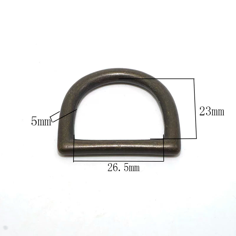 Solid Brass Antique Bronze Vintage D-Ring