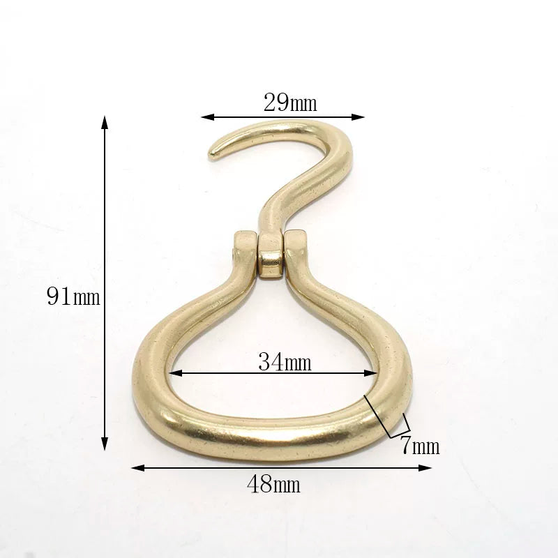 Solid Brass Vintage Belt Buckle