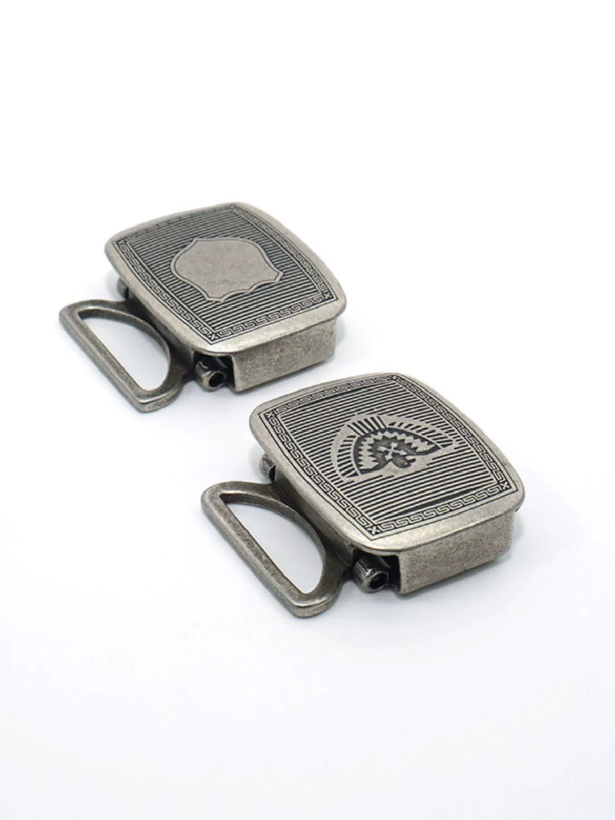 Solid Brass Silver Plated Belt Buckle for 35mm Strap